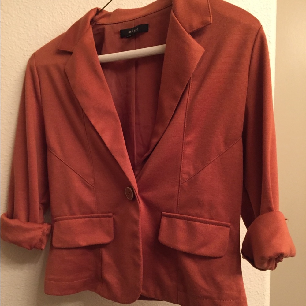 Orange blazer
